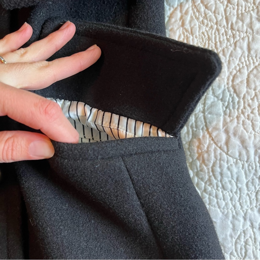 Nili Lotan Black Pea Coat - Picture 8 of 15